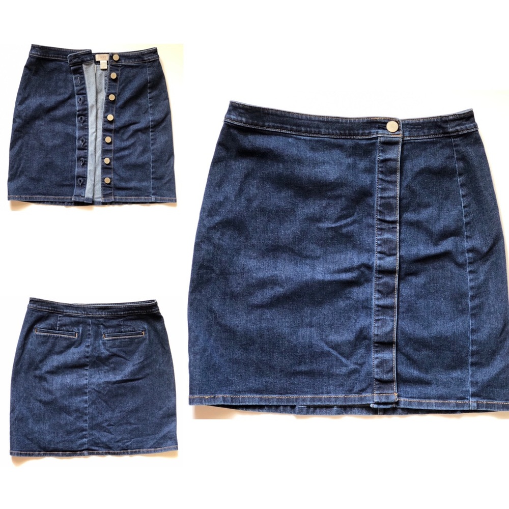Loft Blue Jean Skirt Size 8